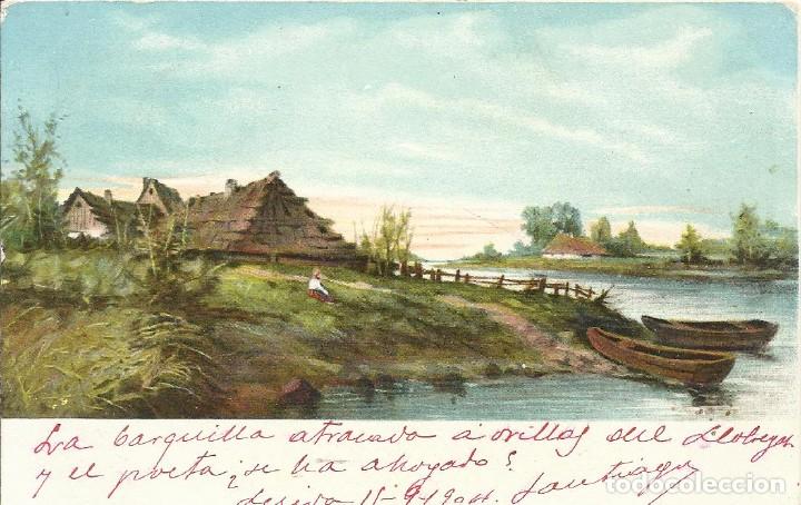 Postales: Paisaje centroeuropeo. PVKZ 7422 . 9x14 cm. 1904. Escrita con sello. Postal.