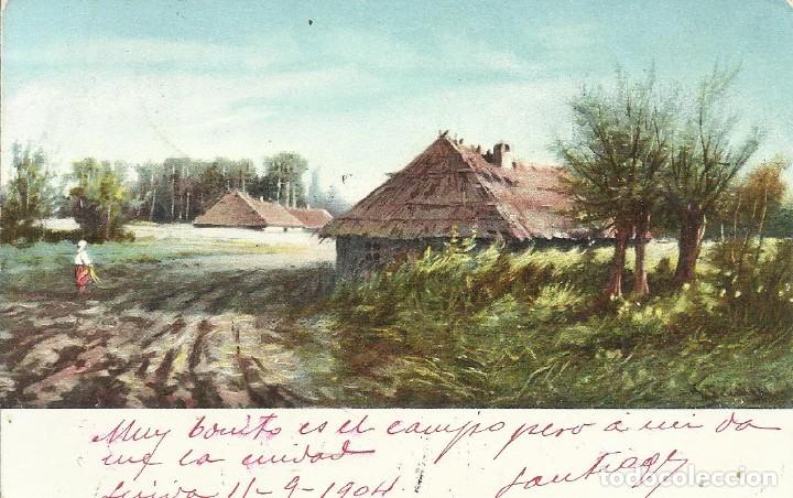 Postales: Paisaje centroeuropeo. PVKZ 7424 . 9x14 cm. 1904. Escrita con sello. Postal.