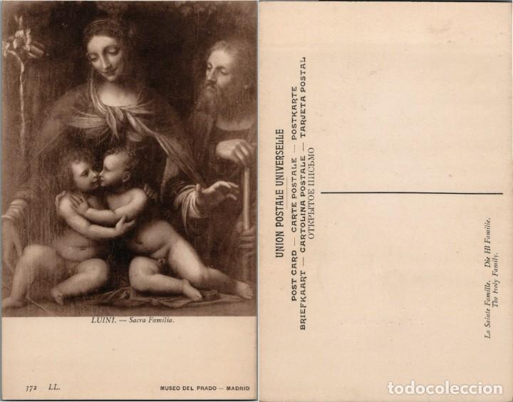 Postales: Luini - Sacra Familia - Ed. Museo del Prado - 14x9cm