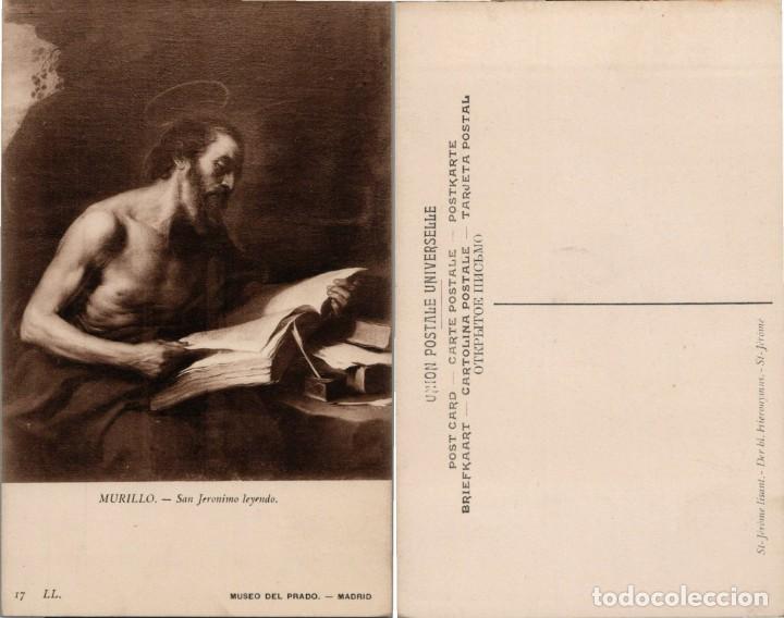 Postales: Murillo - San Jer&oacute;nimo leyendo - Ed. Museo del Prado - 14x9cm - Foto 1