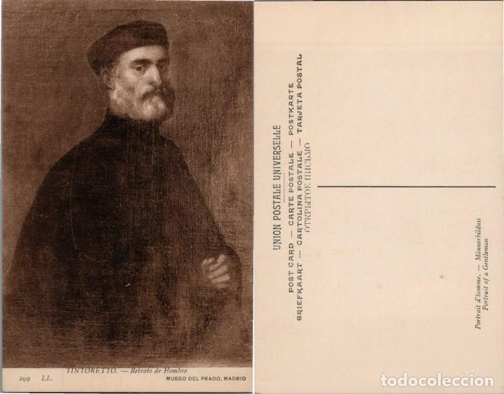 Postales: Tintoretto - Retrato de Hombre - Ed. Museo del Prado - 14x9cm