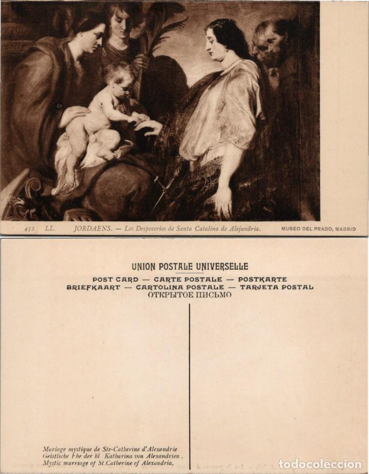 Postales: Jordaens - Los Desposorios de Santa Catalina de Alejandr&iacute;a - Ed. Museo del Prado - 14x9cm