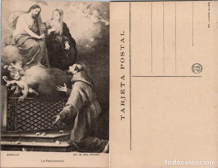 Postales: Murillo - La Porci&uacute;ncula - Museo del Prado - Fot. Lacoste n&ordm; 981 - 14x9cm