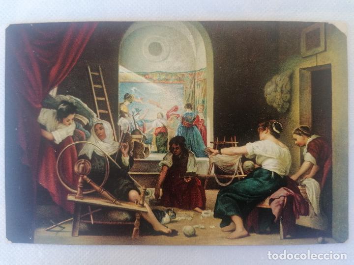 Postales: ANTIGUA POSTAL, LAS HILANDERAS POR DIEGO RODRIGUEZ DE SILVA Y VELAZQUEZ, EDITA STENGEL, ORIGINAL