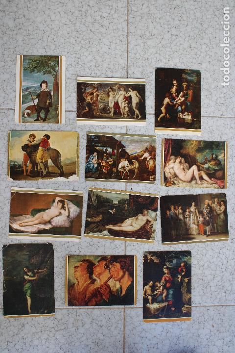 Postales: lote de 12 POSTALES. MUSEO DEL PRADO. VELAZQUEZ. Y OTROS