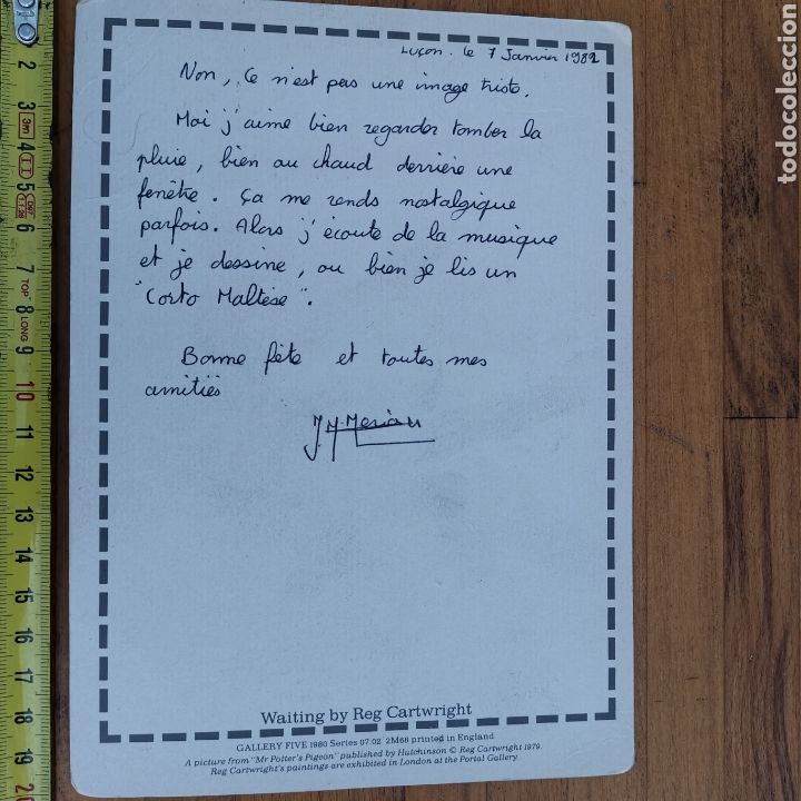 Postales: Postal de Reg Cartwright de 1980 Gallery Five - Foto 4