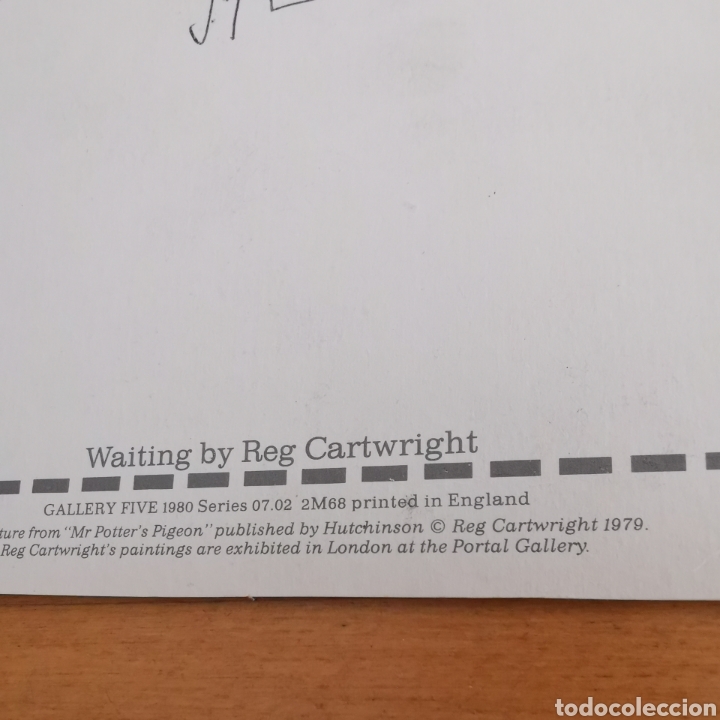 Postales: Postal de Reg Cartwright de 1980 Gallery Five - Foto 5