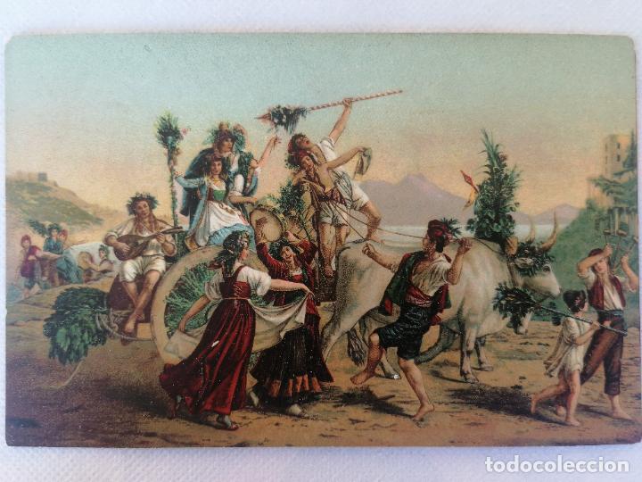 Postales: ANTIGUA POSTAL, LA FIESTA DE LA MADONNA DE I'ARC, PINTOR LEOPOLD ROBERT, MUSEO DEL LOUBREA&Ntilde;OS 20