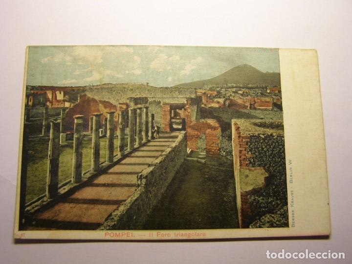 Postales: Postal antigua alemana de las ruinas de Pompeya.