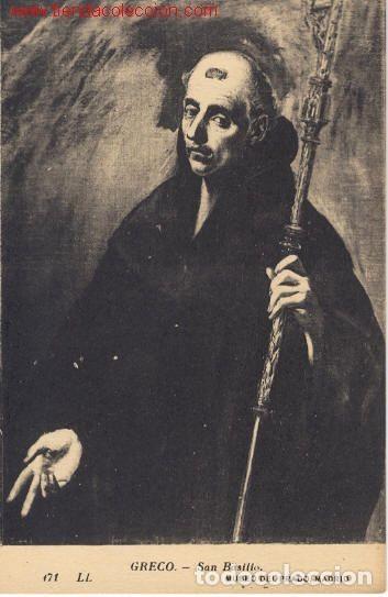 Postales: San Basilio.- De El Greco Museo del Prado. - Foto 1