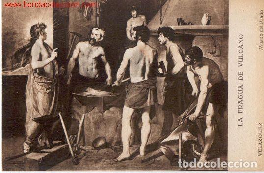 Postales: Vel&aacute;zquez.- La Fragua de Vulcano. Museo del Prado. - Foto 1