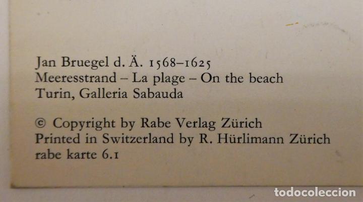 Postales: Postal doble de Jan Bruegel, escrita - Foto 2