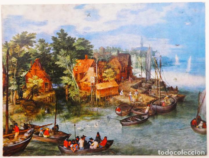 Postales: Postal doble de Jan Bruegel, escrita - Foto 1