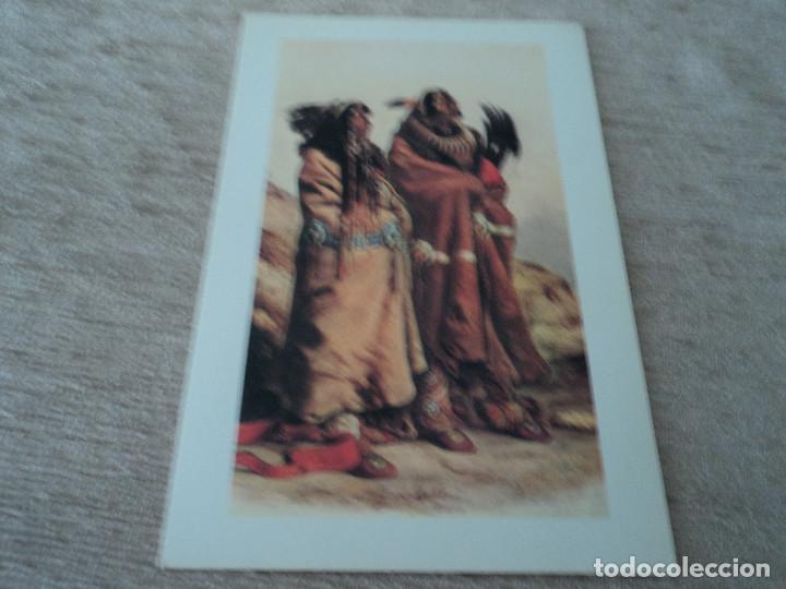 Postales: carl bodmer, indians mandan, ed. scap work - Foto 1