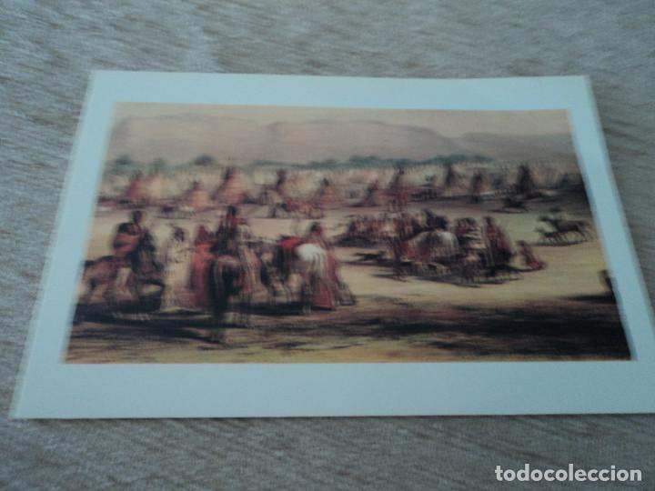 Postales: carl bodmer, piegan camp, ed. scap work - Foto 1
