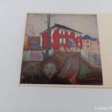 Postales: POSTAL EDVARD MUNCH THE HOUS WITH THE RED CREEPER. Lote 356397405