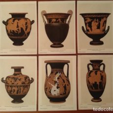 Postales: LOT DE 6 POSTALS CERÀMICA 5TH CENT.B.C. BRITISH MUSEUM. Lote 359382055