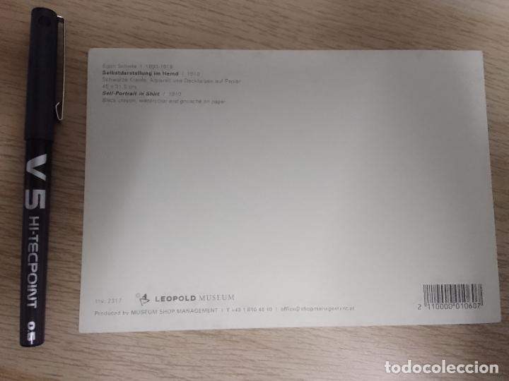 Postales: Postal Egon Schiele: Selbstdarstellung im Hemd - Foto 2