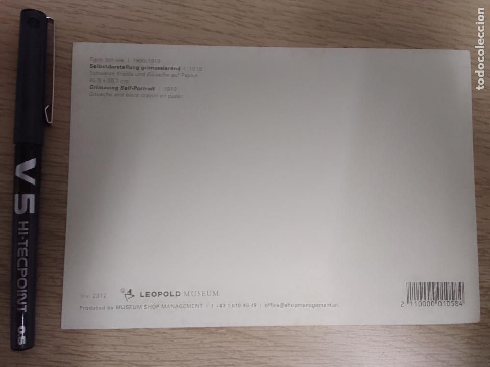 Postales: Postal Egon Schiele: Selbstdarstellung grimassierend - Foto 2
