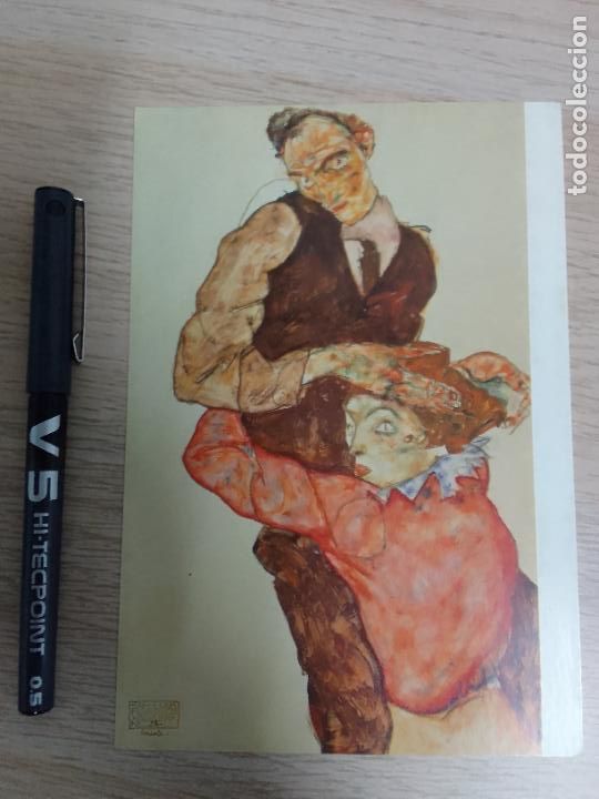 Postales: Postal Egon Schiele: Liebespaar - Foto 1