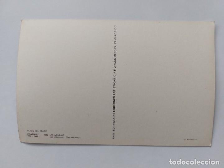 Postales: POSTAL - VELAZQUEZ - LAS MENINAS - MUSEO DEL PRADO - Foto 2