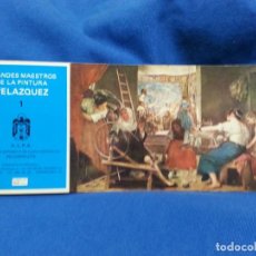Postales: VELAZQUEZ - GRANDES MAESTROS DE LAMPINTURA Nº 1 - CUADERNO CON 10 POSTALES - SIN USO