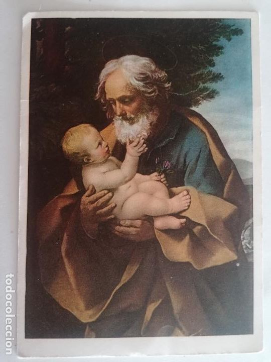Postales: POSTAL SAN JOSE Y JESUS NI&Ntilde;O, CIRCULADA 1948