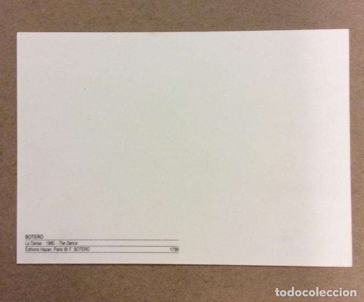 Postales: FERNANDO BOTERO &ldquo;EL BAILE&rdquo;. POSTAL SIN CIRCULAR. EDITIONS HAZAN - Foto 2