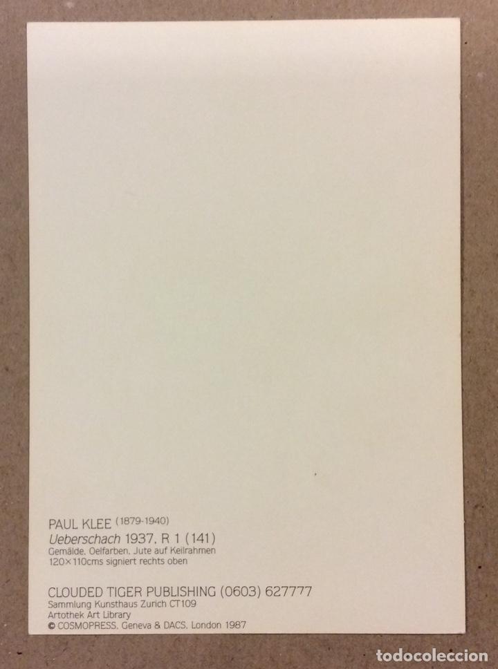 Postales: PAUL KLEE &ldquo;UEBERSCHACH&rdquo;. POSTAL SIN CIRCULAR DE 1987. - Foto 3