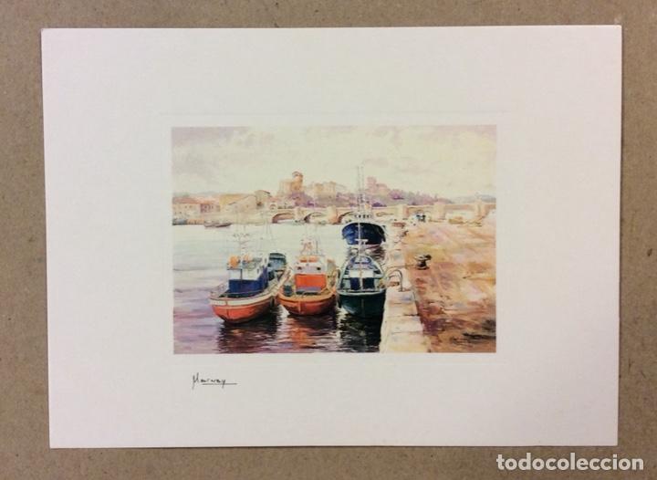 Cartes Postales: MARNAY &ldquo;PUERTO PESQUERO SAN VICENTE DE LA BARQUERA&rdquo;. POSTAL SIN CIRCULAR SERIE CANTABRIA EN PINTURA.