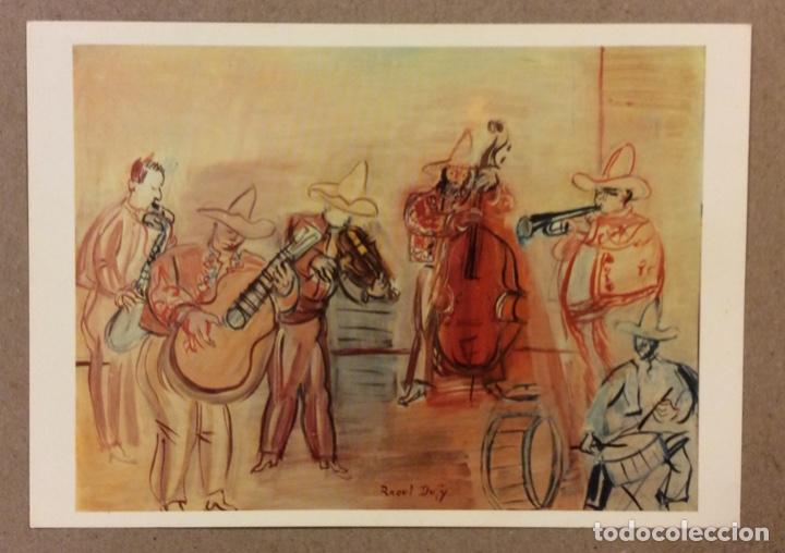 Postais: RAOUL DUFY &ldquo;JAZZ MEXICAIN&rdquo;. POSTAL SIN CIRCULAR.