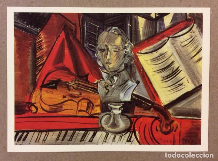 Postais: RAOUL DUFY &ldquo;HOMMAGE TO MOZART&rdquo;. POSTAL SIN CIRCULAR MUSEE D&rsquo;ART MODERNE PARIS.