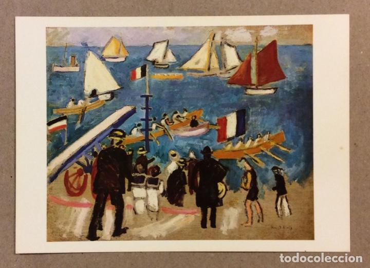 Postkarten: RAOUL DUFY &ldquo;THE REGATTA&rdquo;. POSTAL SIN CIRCULAR MUSEE D&rsquo;ART MODERNE PARIS.