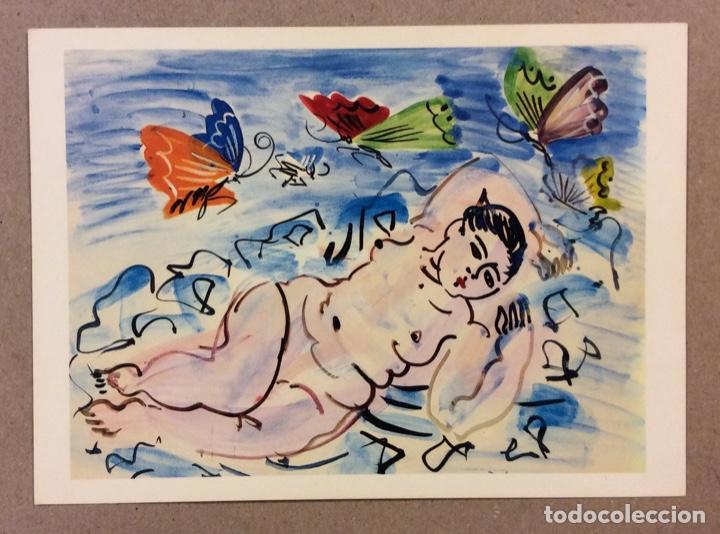 Postais: RAOUL DUFY &ldquo;NUDE WITH BUTTERFLIES&rdquo;. POSTAL SIN CIRCULAR CHRISTIES LONDON.