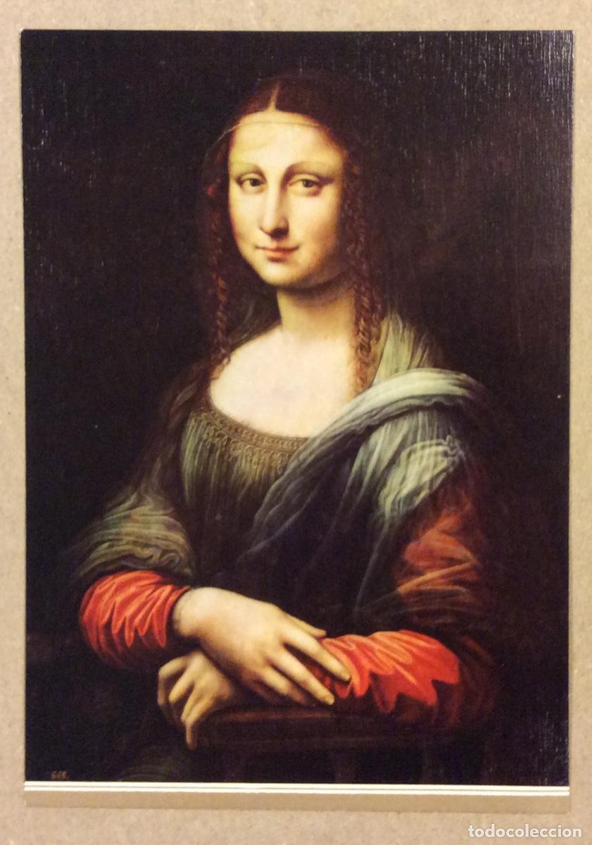 Postales: AUTOR DESCONOCIDO &ldquo;INTERPRETACI&Oacute;N DE LA GIOCONDA&rdquo;. POSTAL SIN CIRCULAR MUSEO DEL PRADO. ESCUDO DE OR