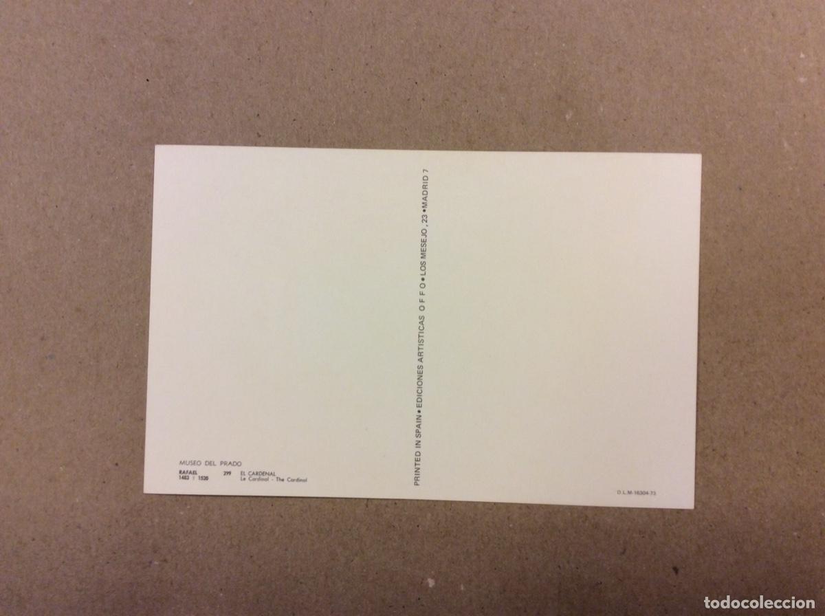 Postales: RAFAEL &ldquo;EL CARDENAL&rdquo;. POSTAL SIN CIRCULAR MUSEO DEL PRADO DE 1973. - Foto 2