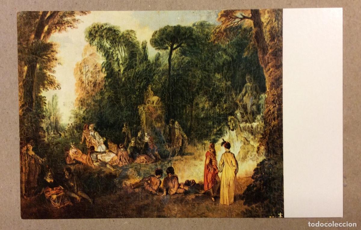 Postales: J.A. WATEAU &ldquo;FIESTA EN EL PARQUE&rdquo;. POSTAL SIN CIRCULAR MUSEO DEL PRADO EDICIONES ART&Iacute;STICAS OFFO 197