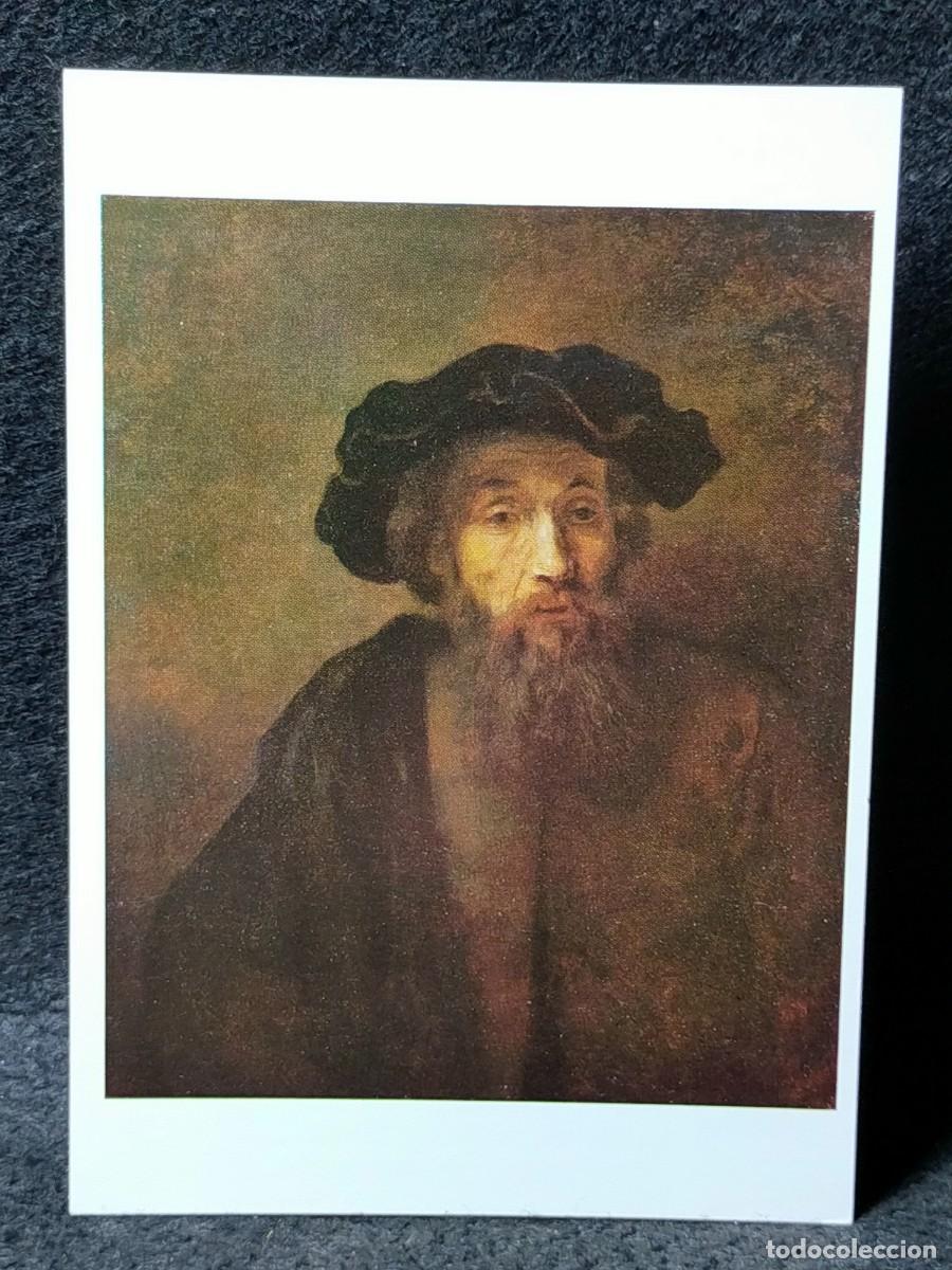 Postkarten: Postal Pintura Rembrandt Van Rijn A Man In A Cap National Gallery Tarjeta n&deg; 1264