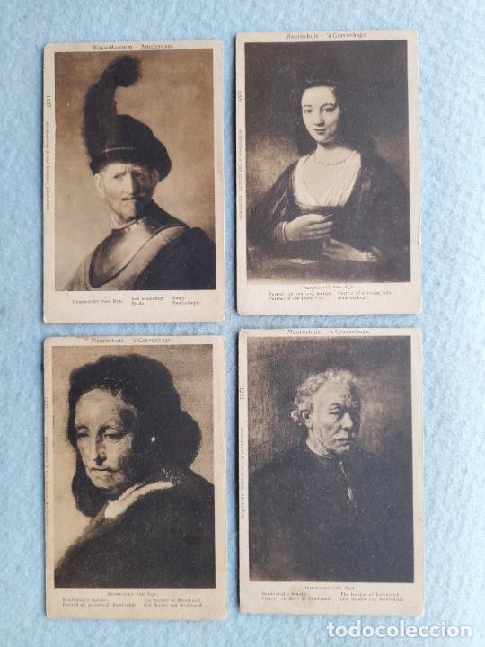 Postcards: Lote de 4 postales antiguas. Obras Rembrandt.