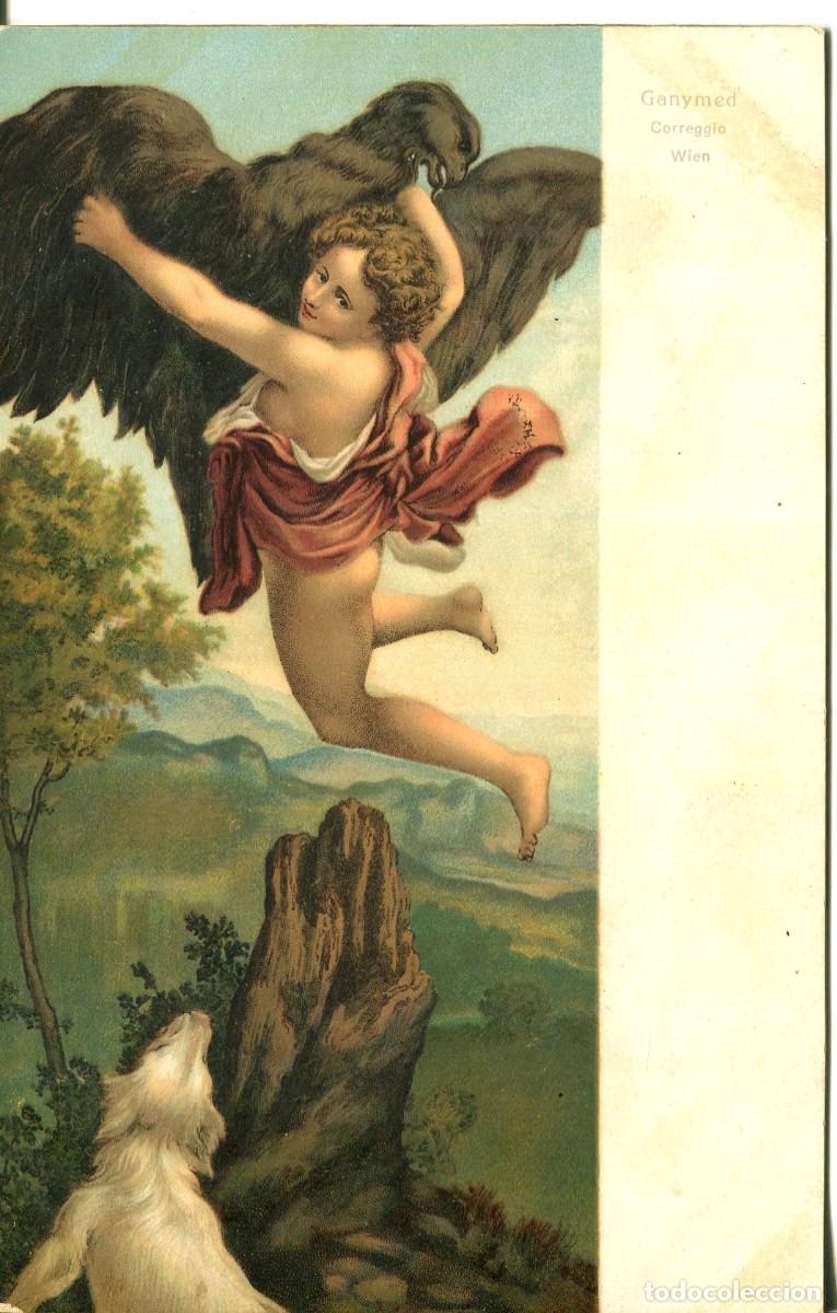 Cartes Postales: EL RAPTO DE GANIMEDES-CORREGGIO --Stengel & Co. n&ordm; 29757-A&Ntilde;O 1909- MADE IN GERMANY
