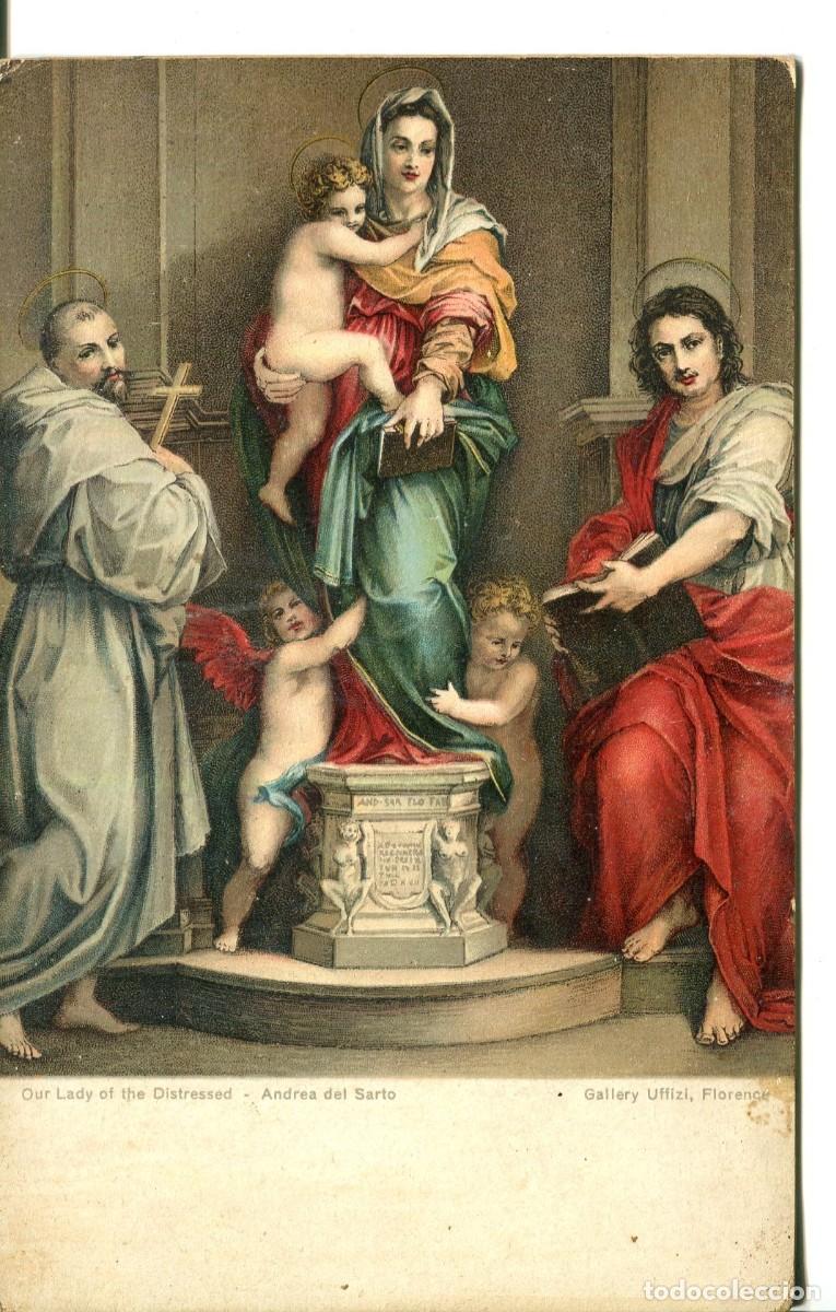 Cartes Postales: NTRA SRA. DE LAS ANGUSTIAS-DEL SARTO- UFFIZI --Stengel & Co. n&ordm; 29843-A&Ntilde;O 1909- MADE IN GERMANY