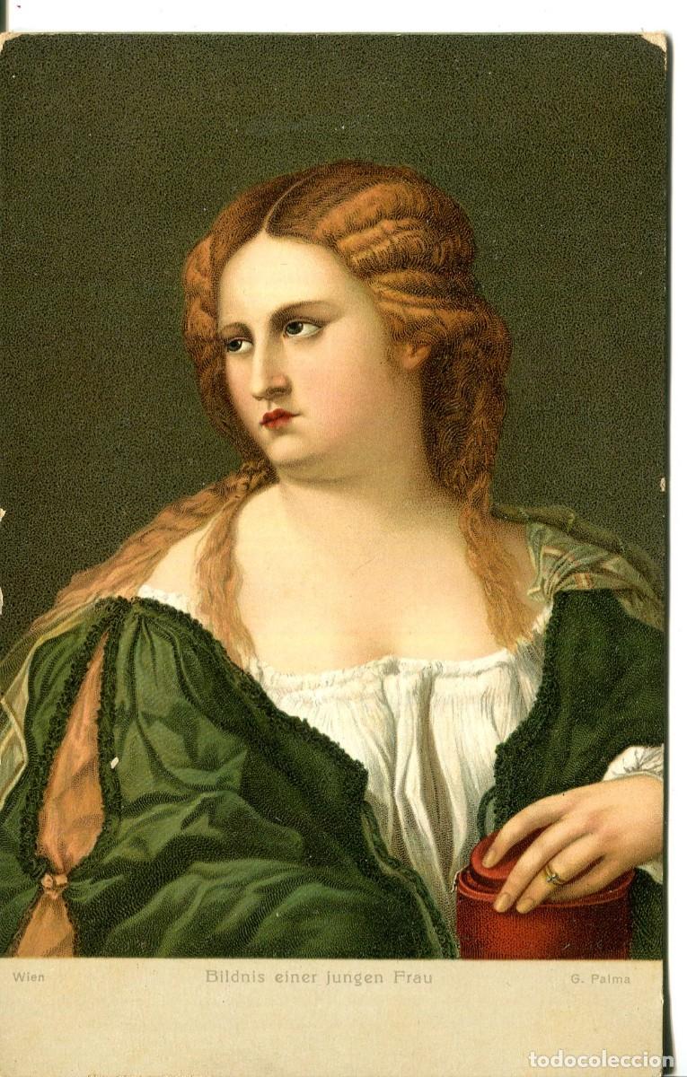 Cartes Postales: RETRATO DE UNA MUJER JOVEN- G.PALMA--Stengel & Co. n&ordm; 29765-A&Ntilde;O 1909- MADE IN GERMANY