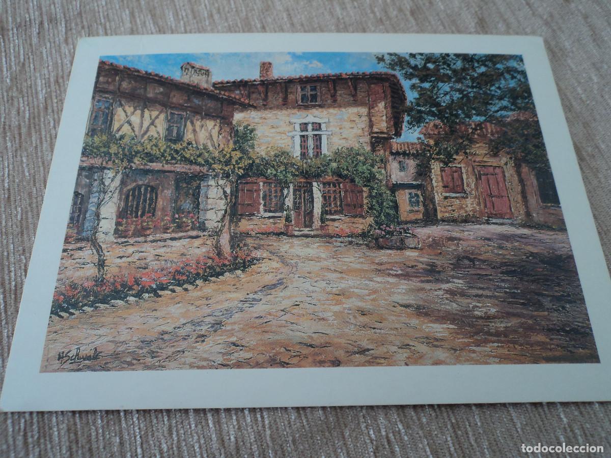 Postais: S8, art et eau postale, aquarelle deMAURICE SCHWAB, circulada 1990, 18 x 13,5 cm