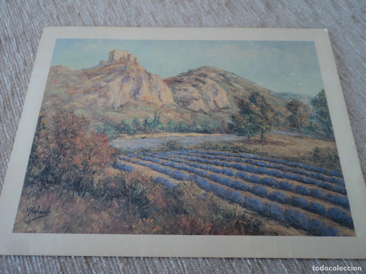 Postais: S13, art et eau postale, aquarelle de MAURICE SCHWAB, circulada 1990, 18 x 13,5 cm