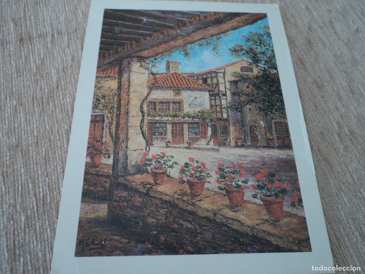 Postais: S5, art et eau postale, aquarelle de MAURICE SCHWAB, circulada 1990, 18 x 13,5 cm