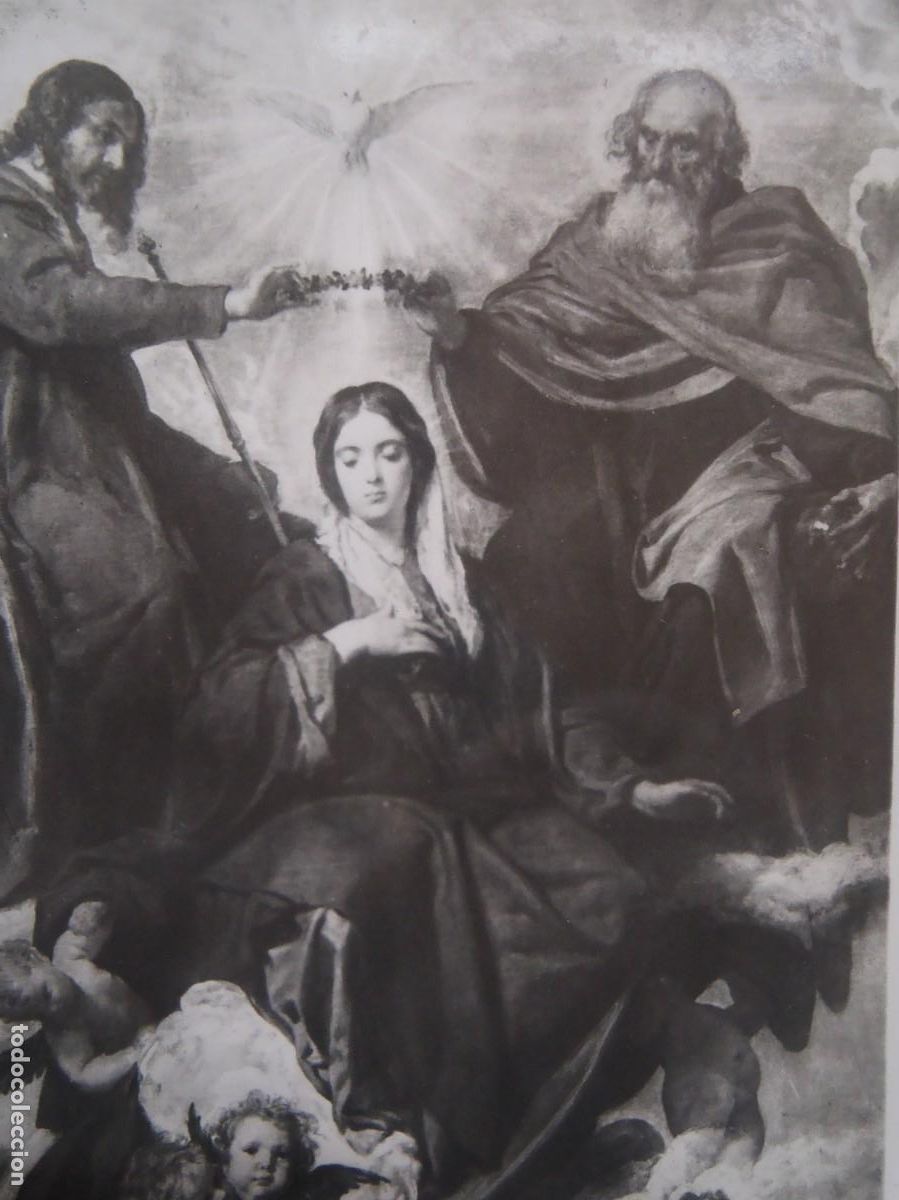 Postales: VELAZQUEZ - LA CORONACION DE LA VIRGEN - MUSEO DEL PRADO