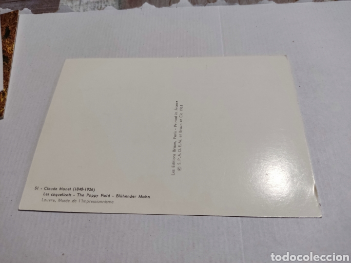 Postales: Postal Claude Monet, pintura - Foto 2