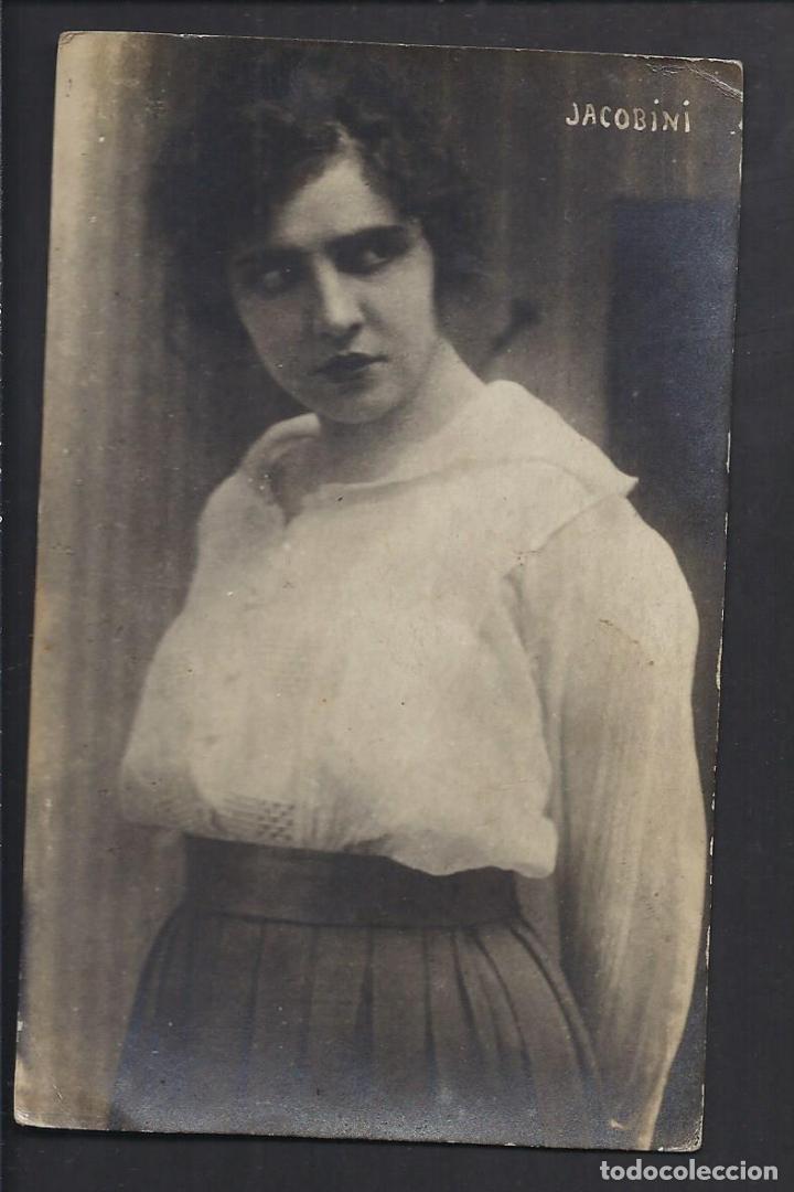 Tarjeta postal actriz. Jacobini