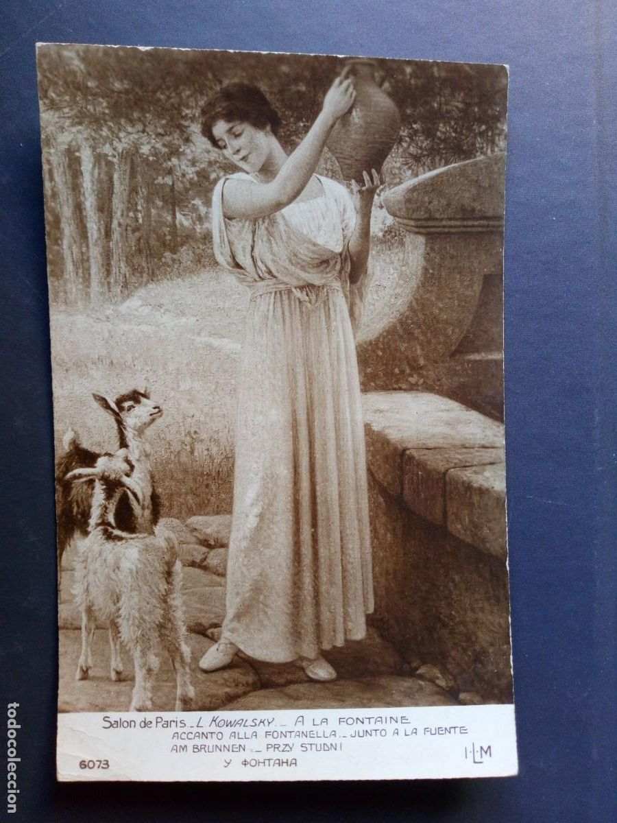 Postales: ANTIGUA POSTAL FRANCESA, SAL&Oacute;N DE PAR&Iacute;S, L KOWALSKI