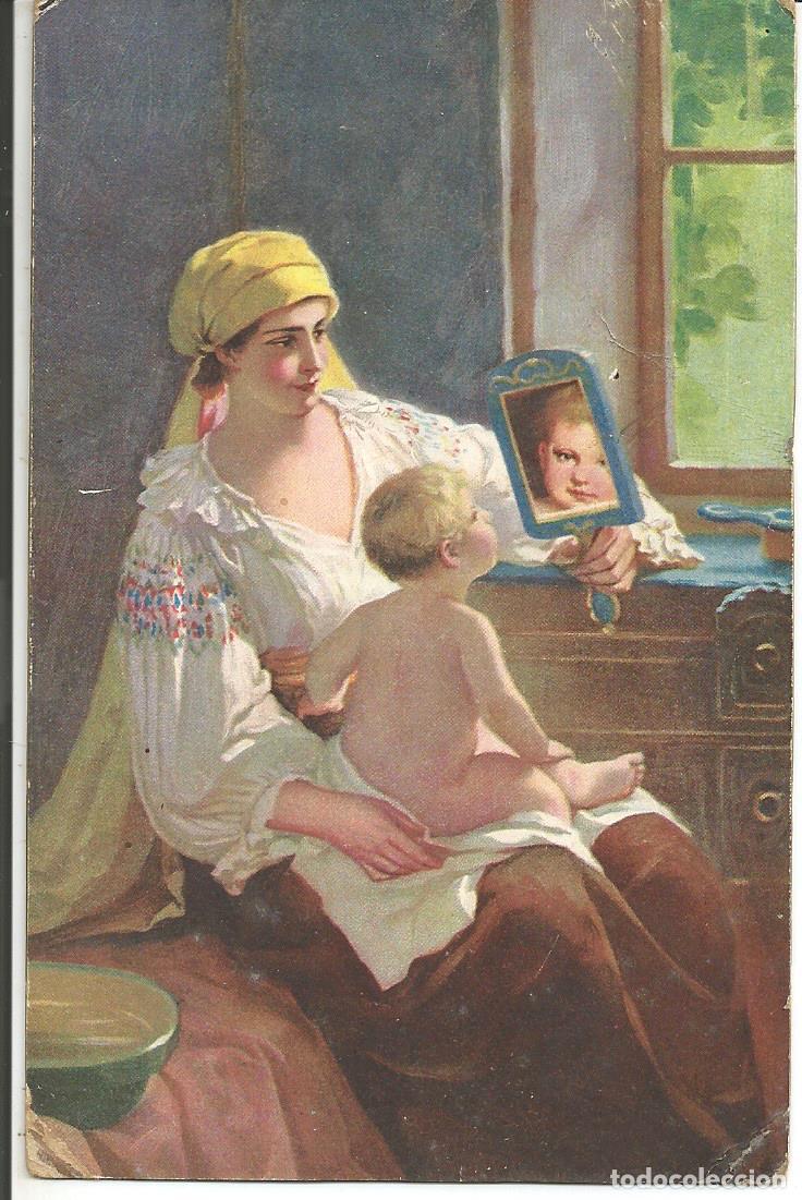 Postales: POSTAL *MIRADA AL ESPEJO* - JAROSLAW CZERMAK - ED. STENGEL - CIRCULADA 1926